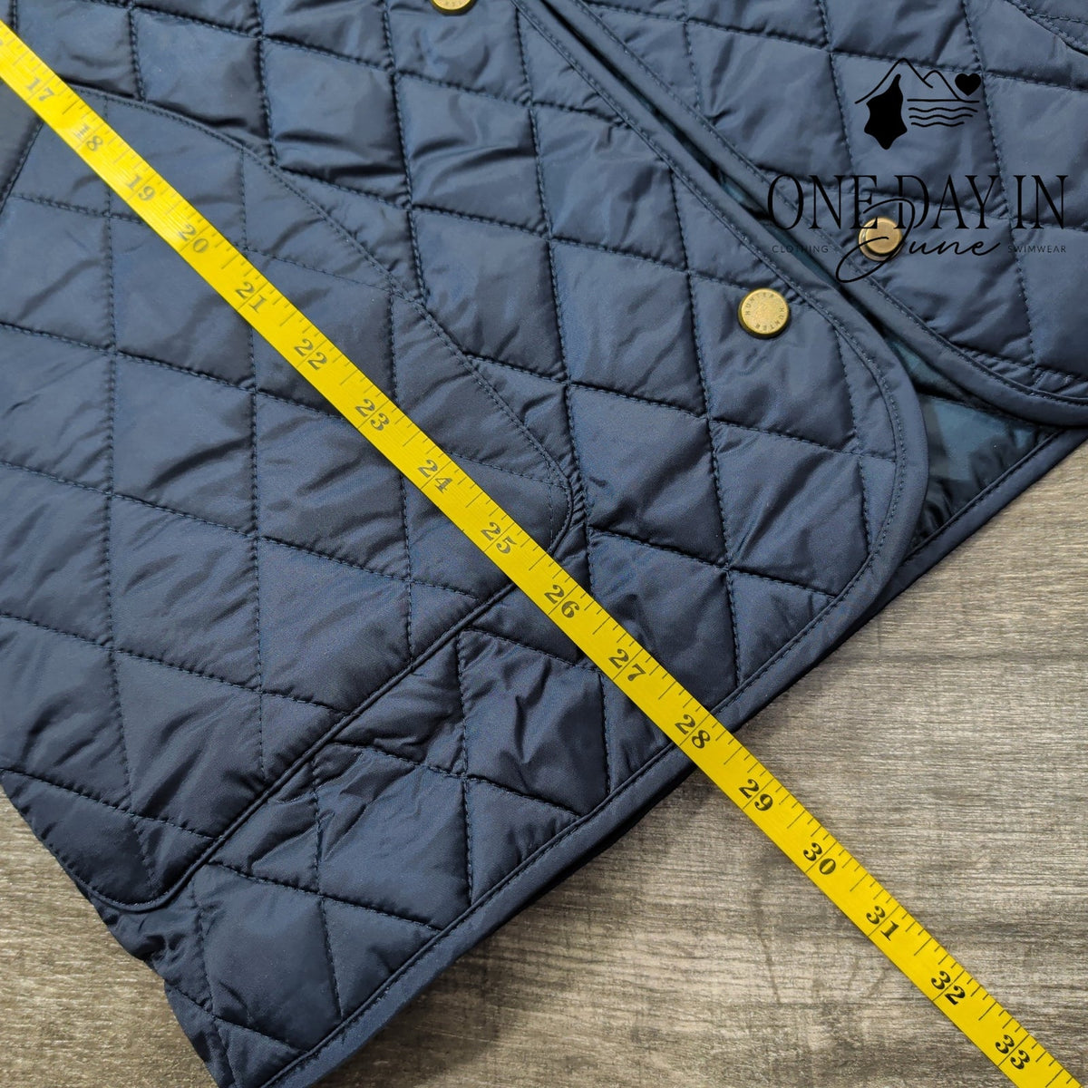 Hunter Rachel Quilted Jacket Navy Blue Corduroy Collar NWT Size M