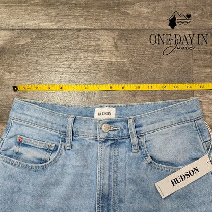 Hudson Jamie High Waist Wide Leg Jeans Light Wash NWT Size 6 (28)