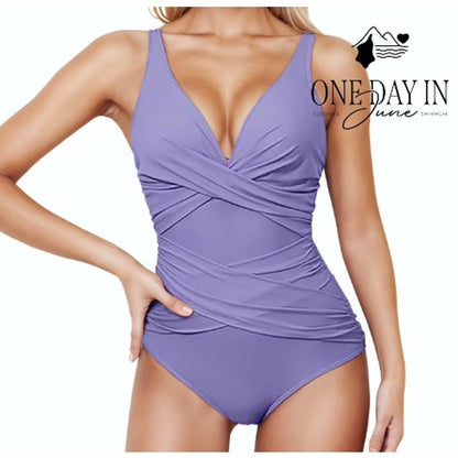 Smismivo Cross Front One Piece Swimsuit Size XL