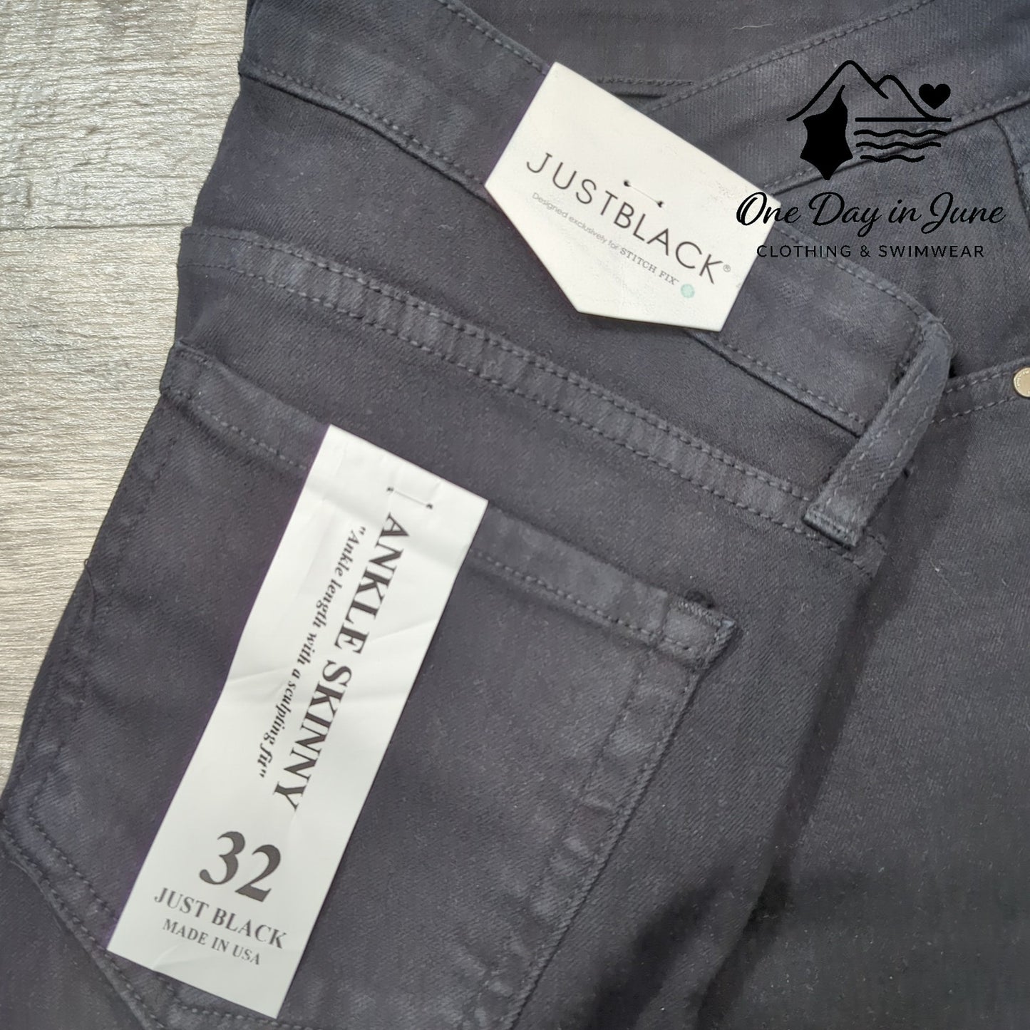 Just Black Ankle Skinny Jeans Size 32 (14)