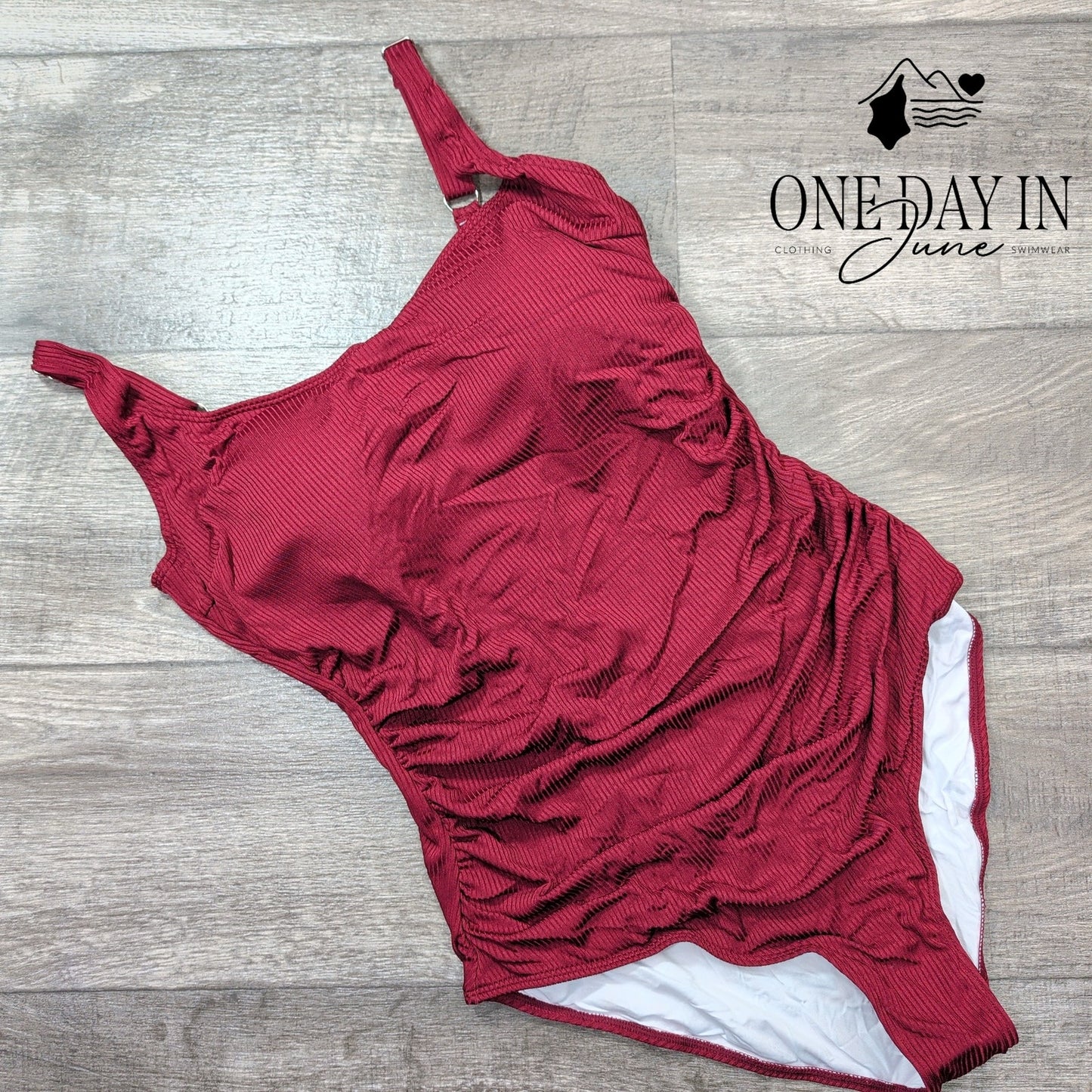 AIdonger Ribbed One Piece Swimsuit Size XL