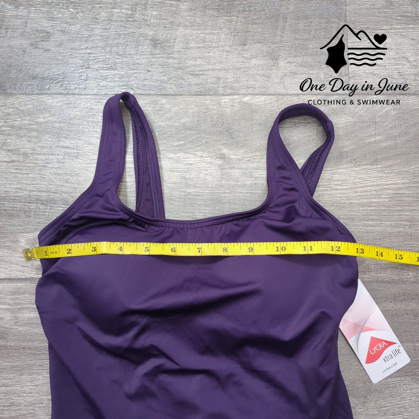 Land's End Square Neck One Piece Swimsuit Size 6