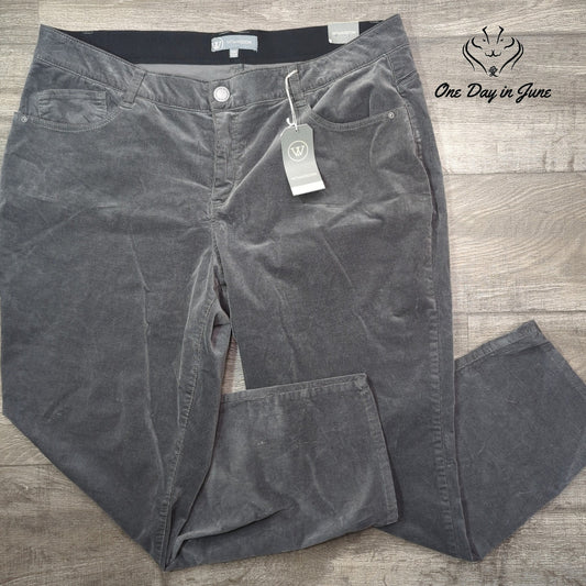 Wit & Wisdom Plus Size Ab Solutions Straight Leg Corduroy Pants Size 22W