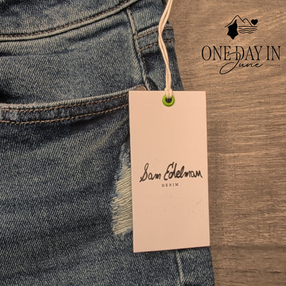 Sam Edelman The Stiletto High Rise Straight Jeans Size 16