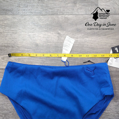 Puma Ribbed High Cut Bikini Bottom Size L