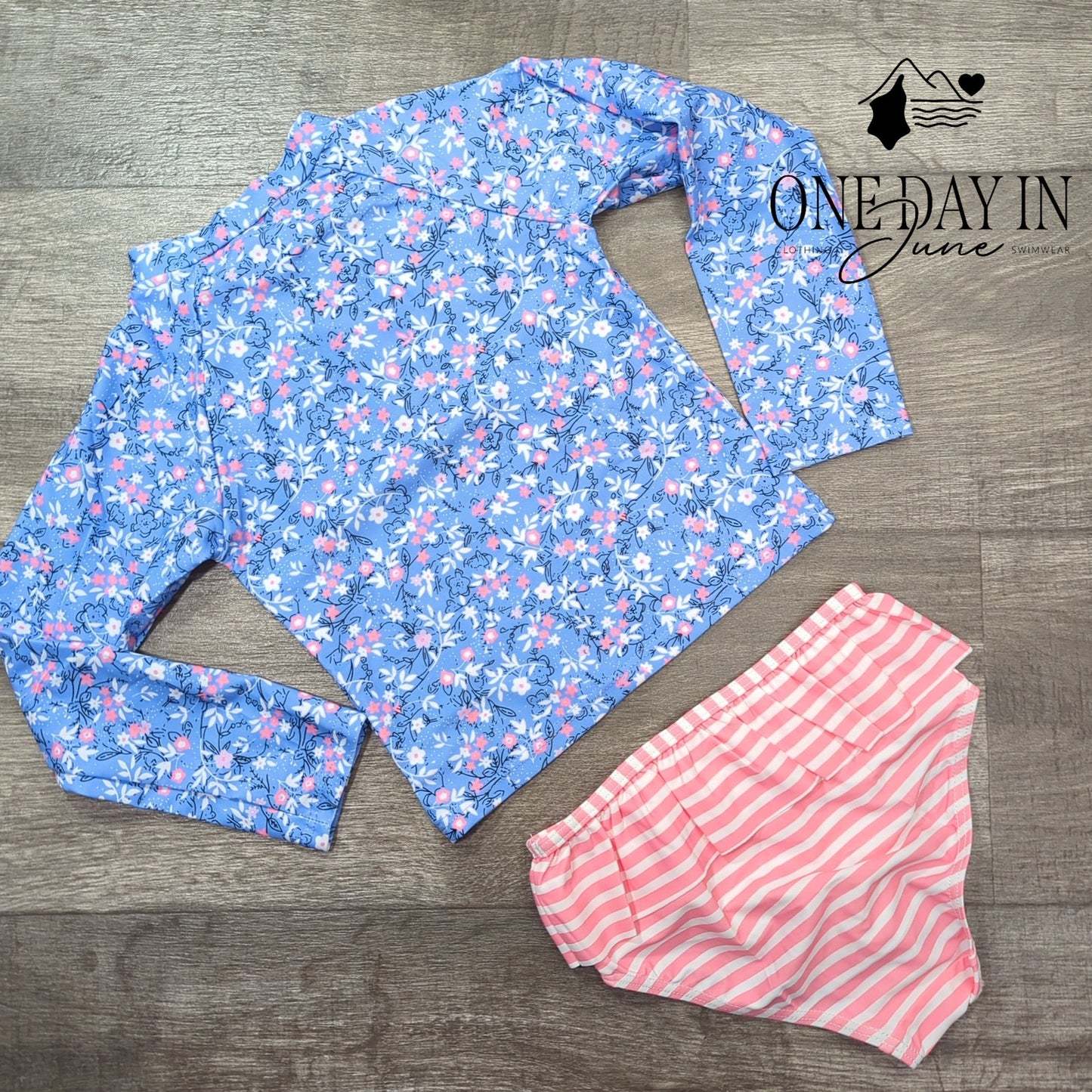 Aleumdr Rashguard Bikini Swimsuit Size 4-5T