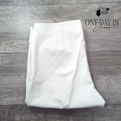 Lafayette 148 Lexington Ankle Pants White Cotton Stretch NWT $278 Size 2