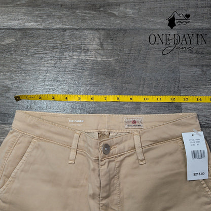 AG Adriano Goldschmied The Caden Tailored Trouser Pants Beige NWT Size 4 (27)