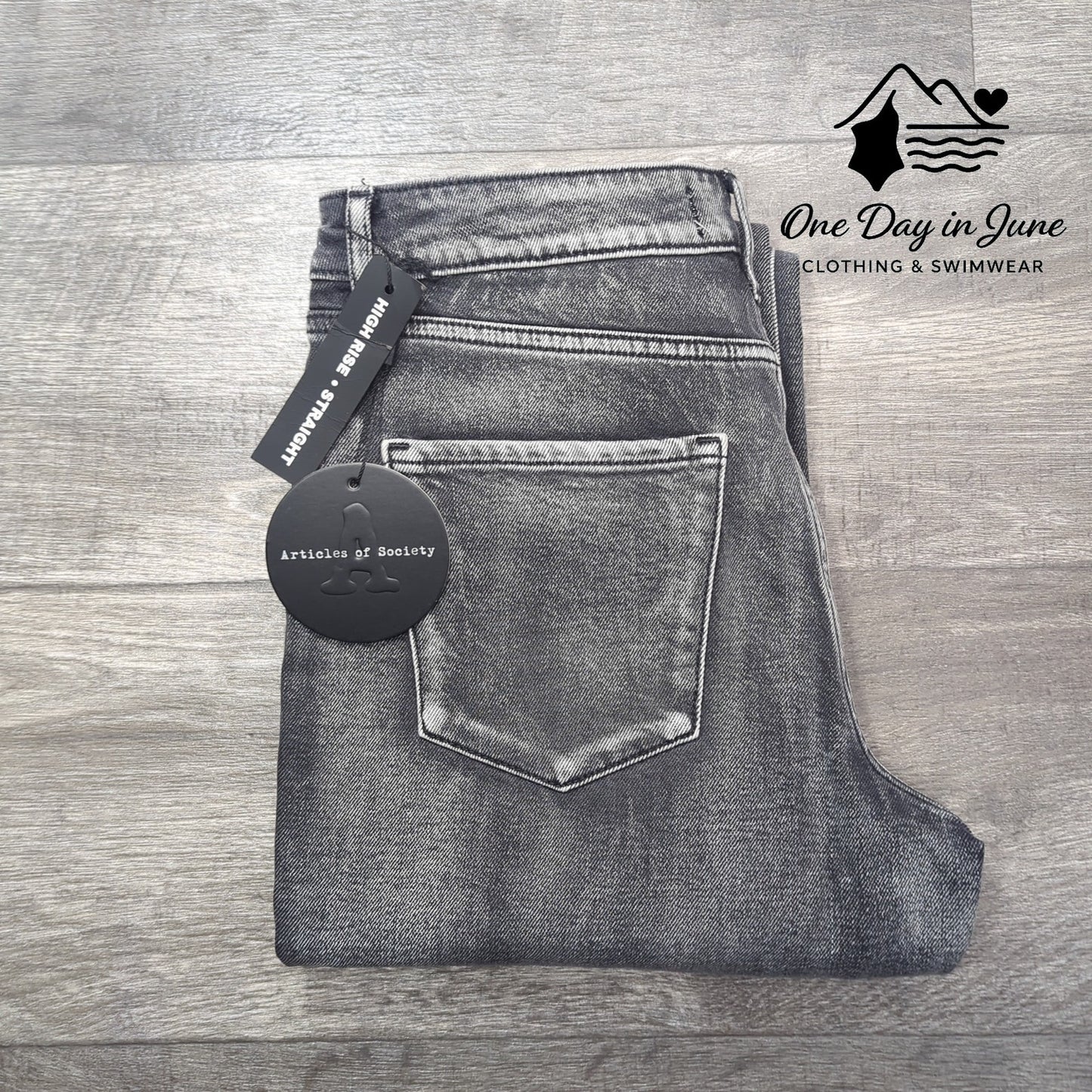 Articles of Society Super Soft High Rise Straight Jeans Size 27 (4)