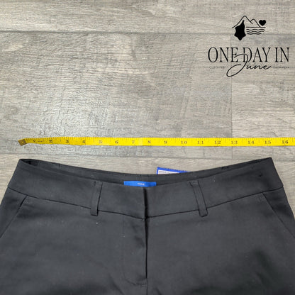 Apt. 9 Torie Curvy Straight Dress Pants Short Black Mid Rise NWT Size 4P Short