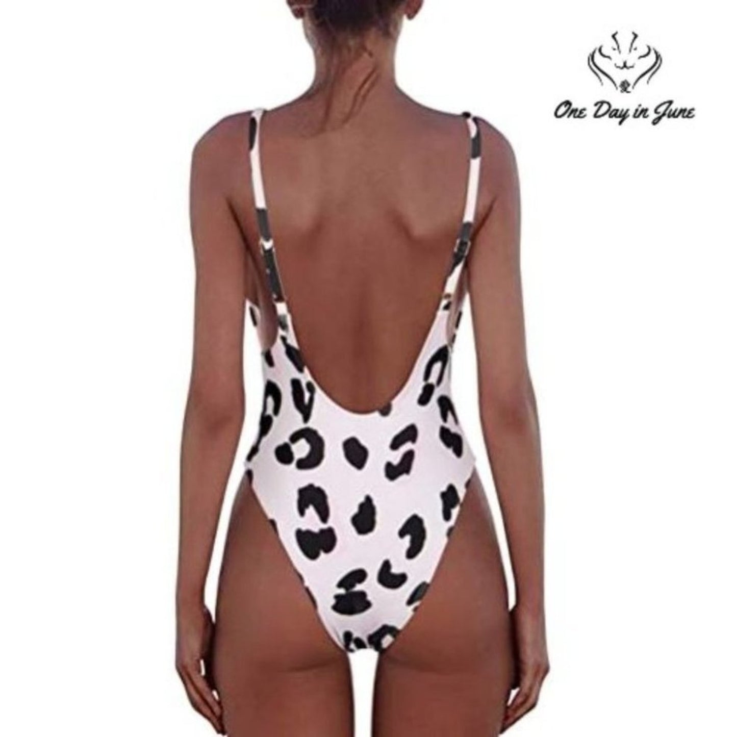 Adreamly V Neck Backless Swimsuit Size L