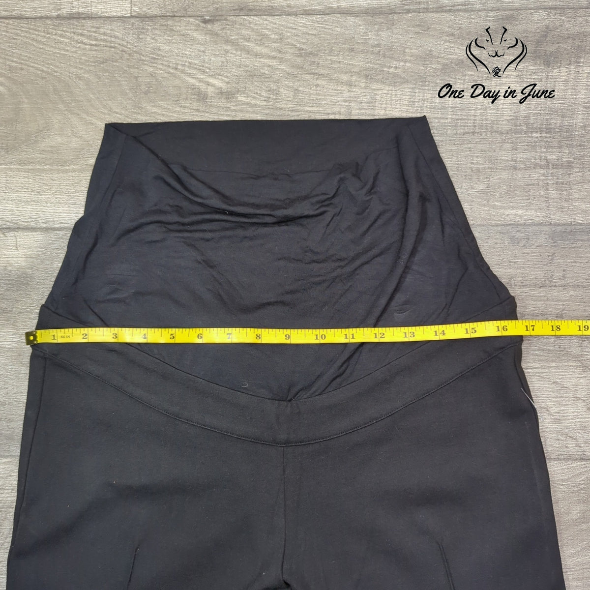 Nom Maternity Straight Leg Ponte Work Pants Black Size L