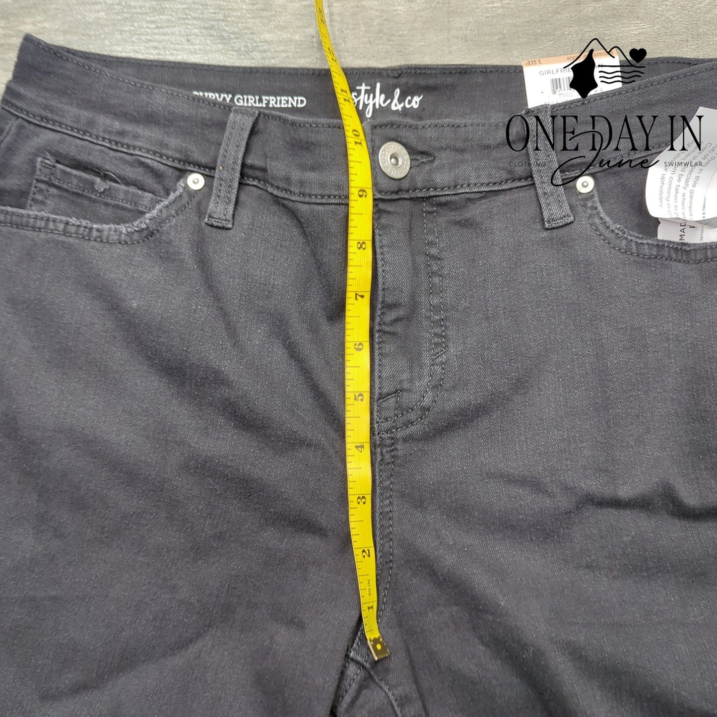 Style & Co Petite Curvy Girlfriend Jeans Size 12P