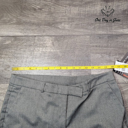 Briggs New York Petite Cropped Pants Gray Slimming Solution NWT Size 12P