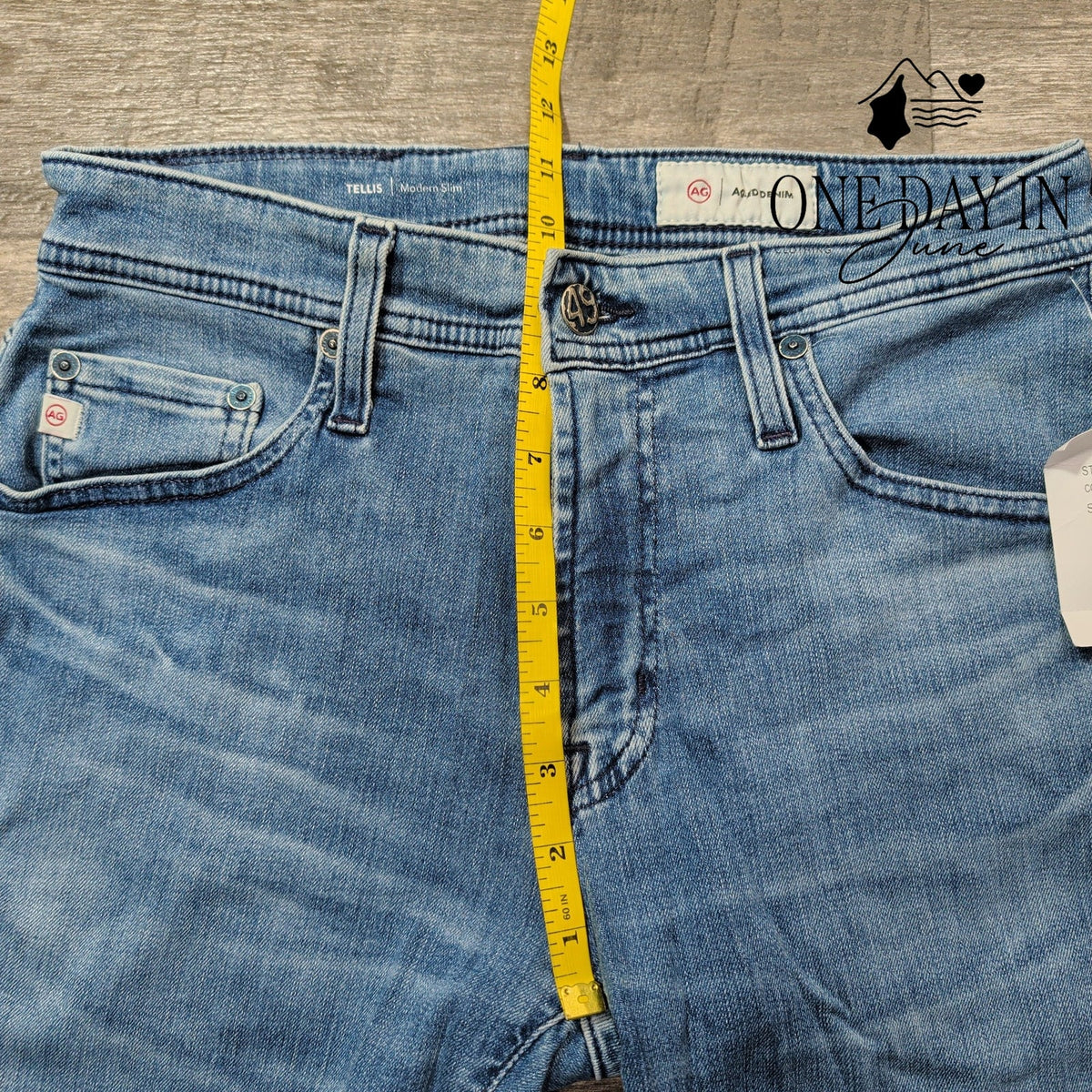 AG Adriano Goldschmied Tellis Modern Slim Jeans Blue Denim NWT Size 29X32