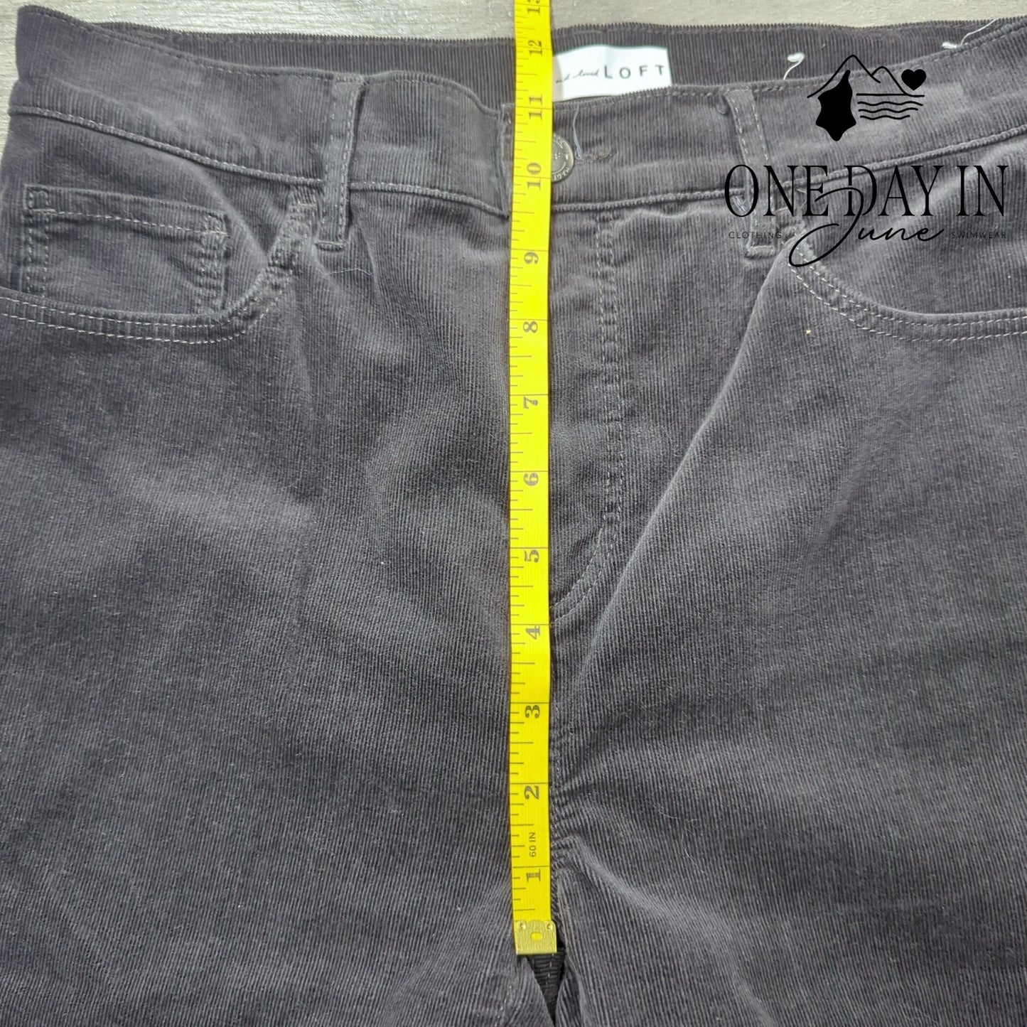 Loft High Rise Skinny Ankle Corduroy Pants Size 8