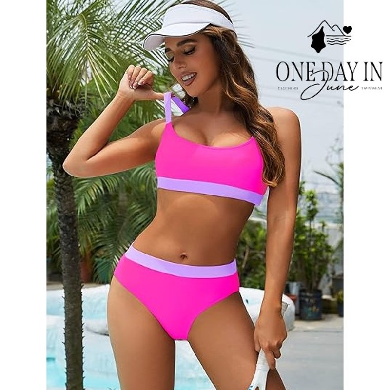 Adisputent Crop Bikini Swimsuit Size L