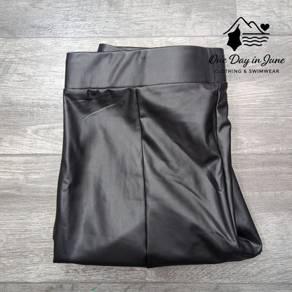Loft Faux Leather Ankle Pants Size XL