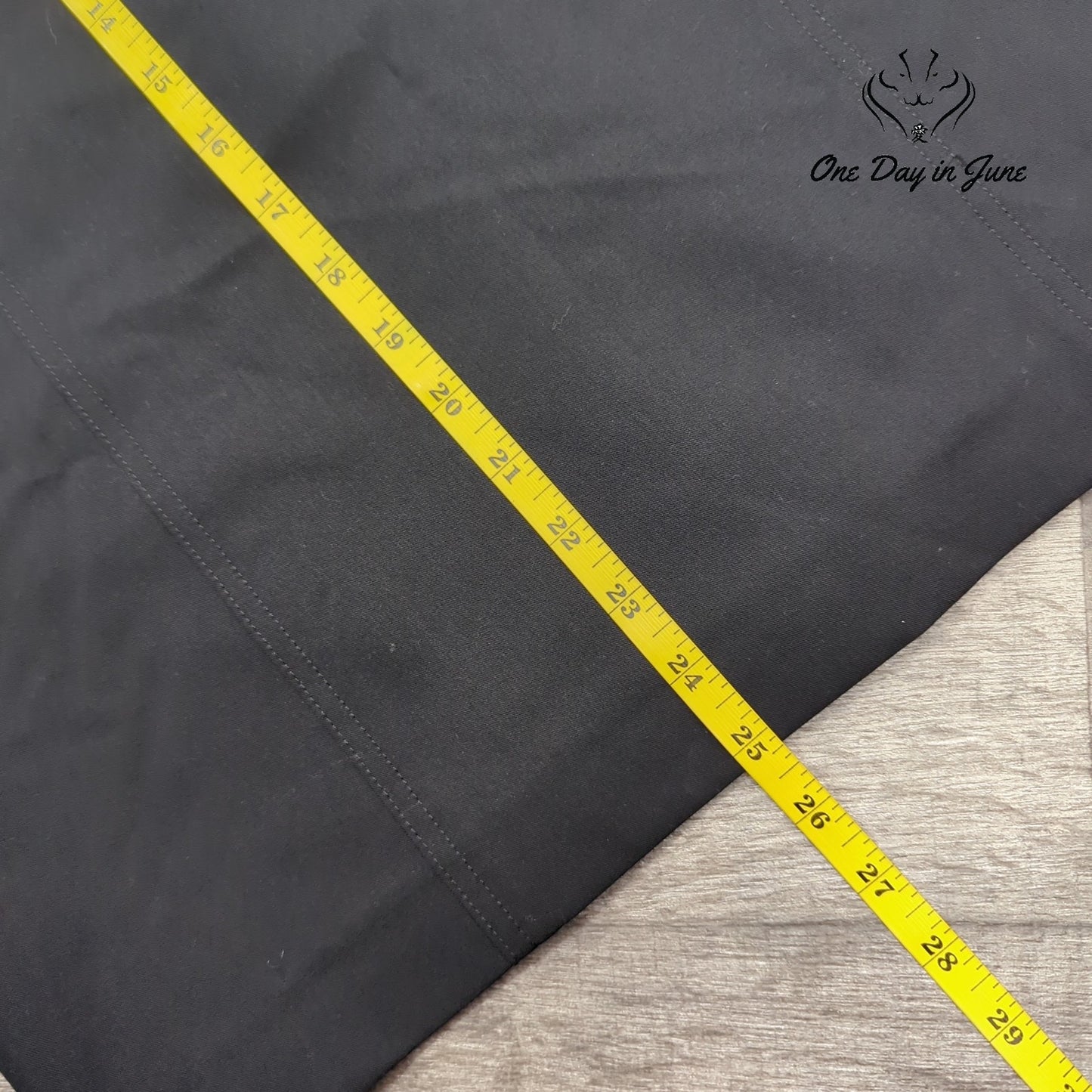 Peace of Cloth Panticular Pencil Skirt Black Stretch Made in NYC Size 6