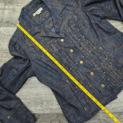 Coldwater Creek Petite Snap Front Denim Jacket Size P6