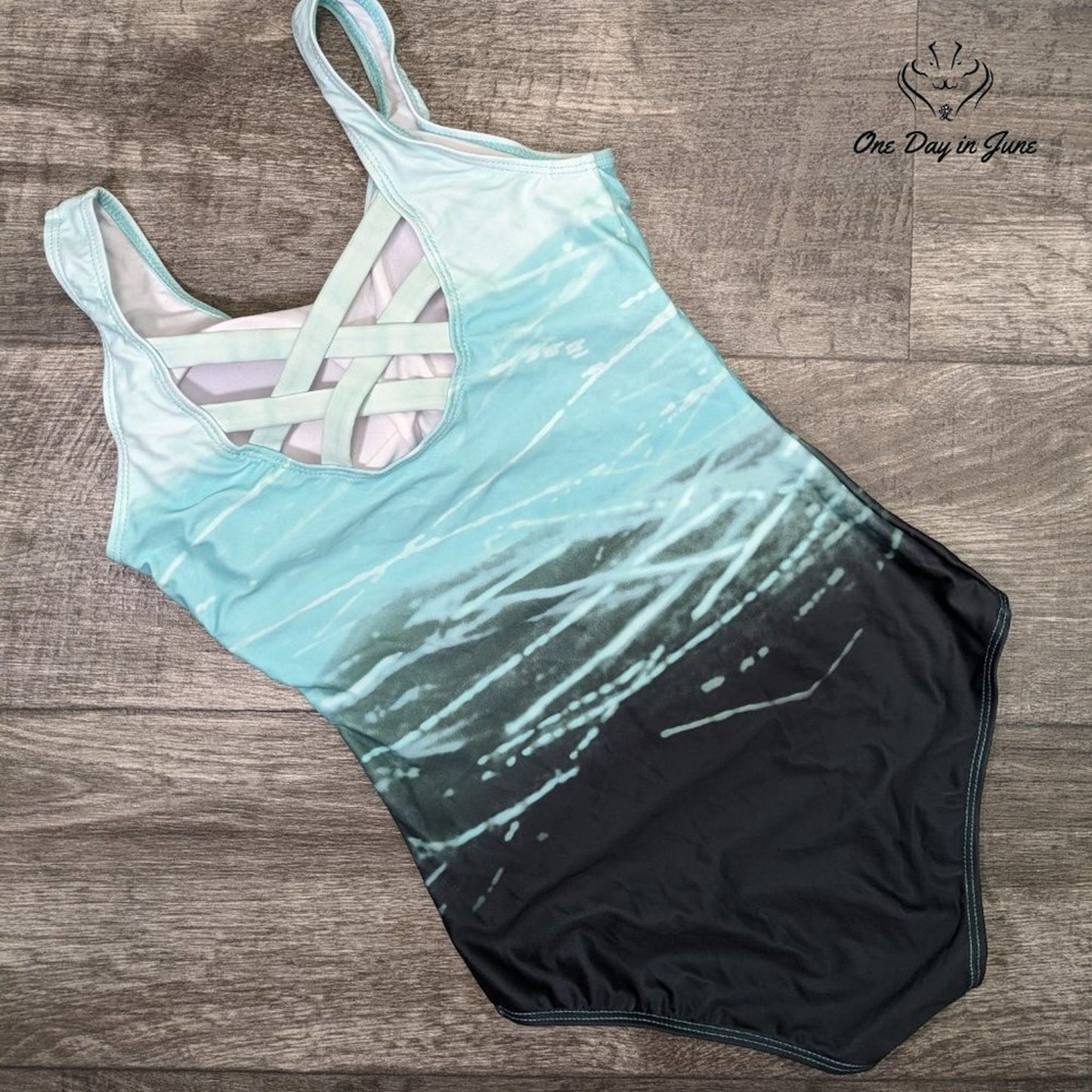 Celendi Athletic Cage Back One Piece Swimsuit Size S