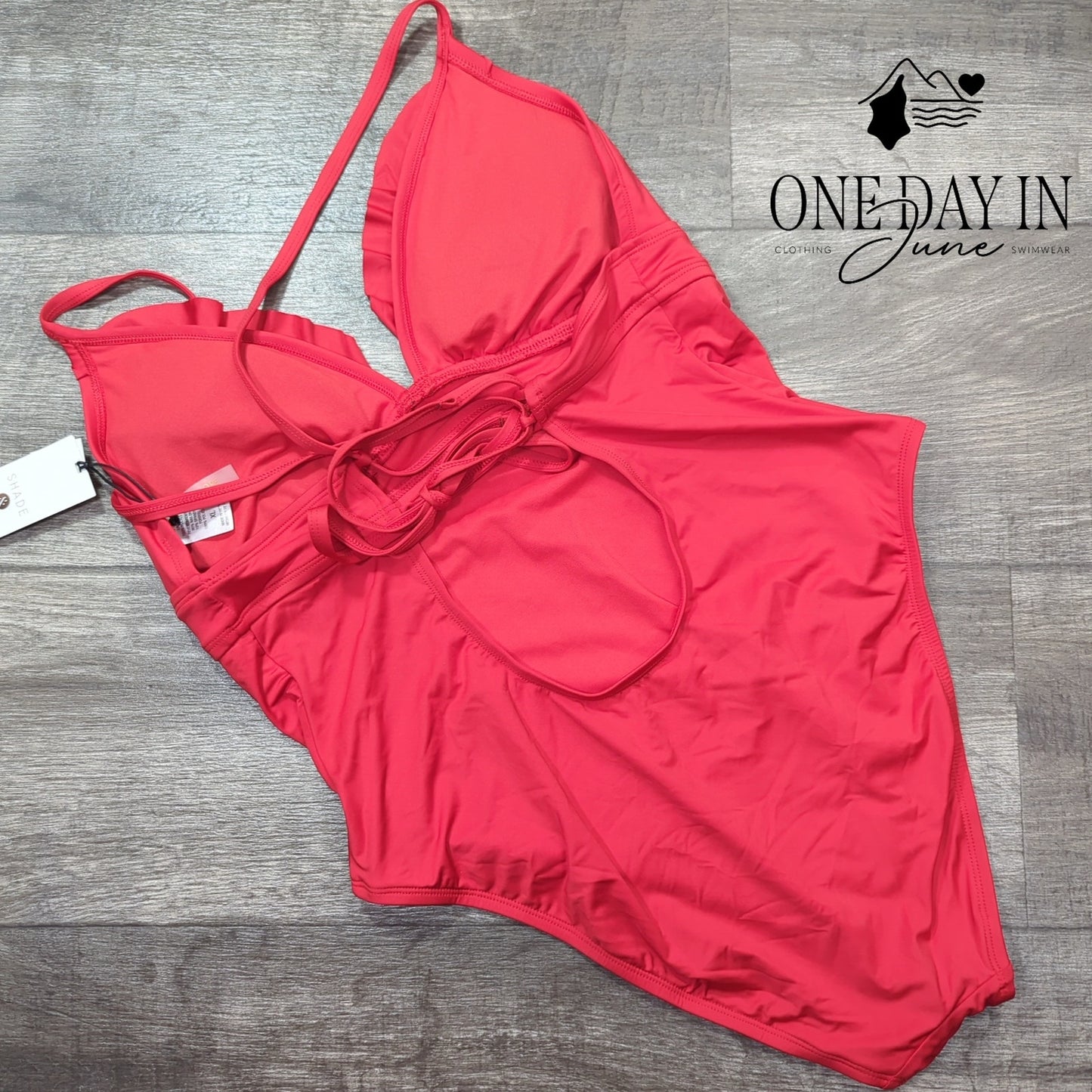 Shade & Shore Strappy Back Medium Coverage One Piece Swimsuit Size XL