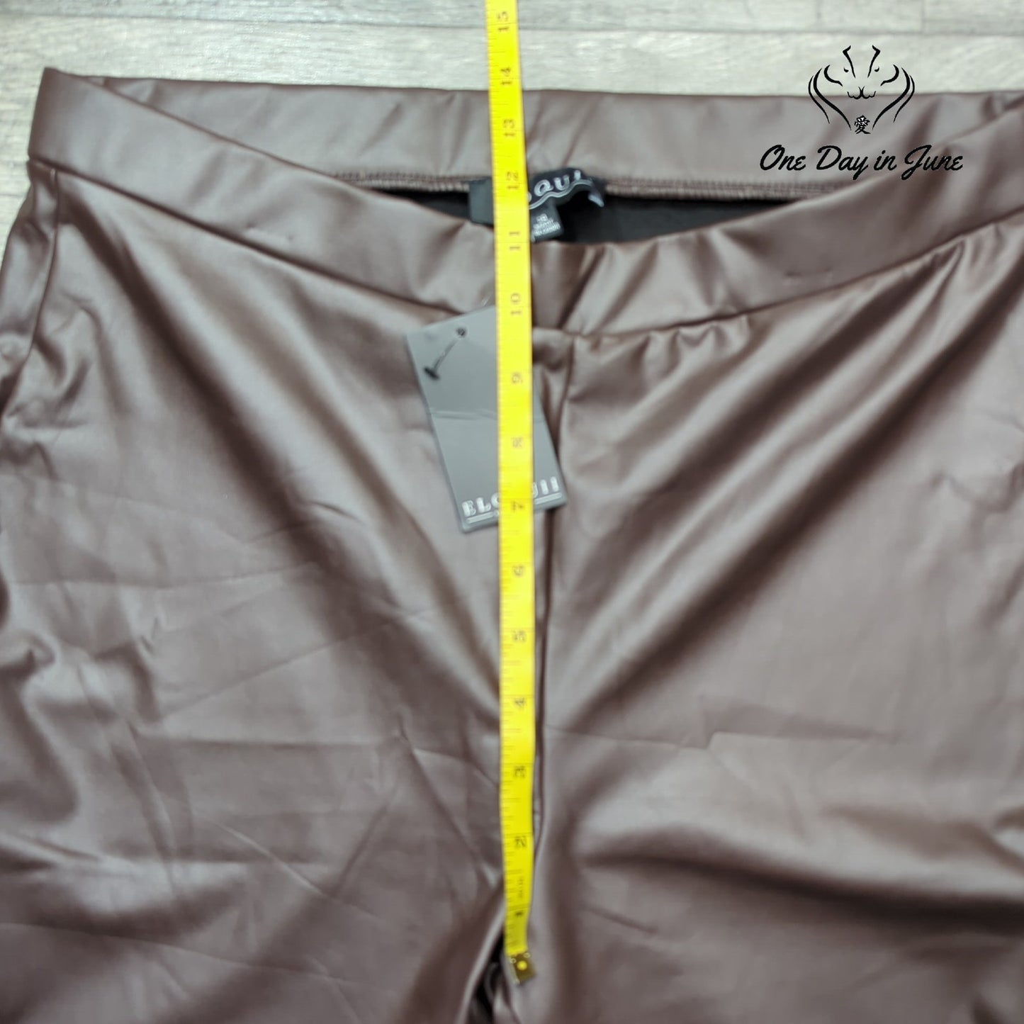 Eloquii Faux Leather Pull On Slim Pants Size 14