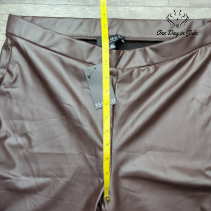 Eloquii Faux Leather Pull On Slim Pants Size 14