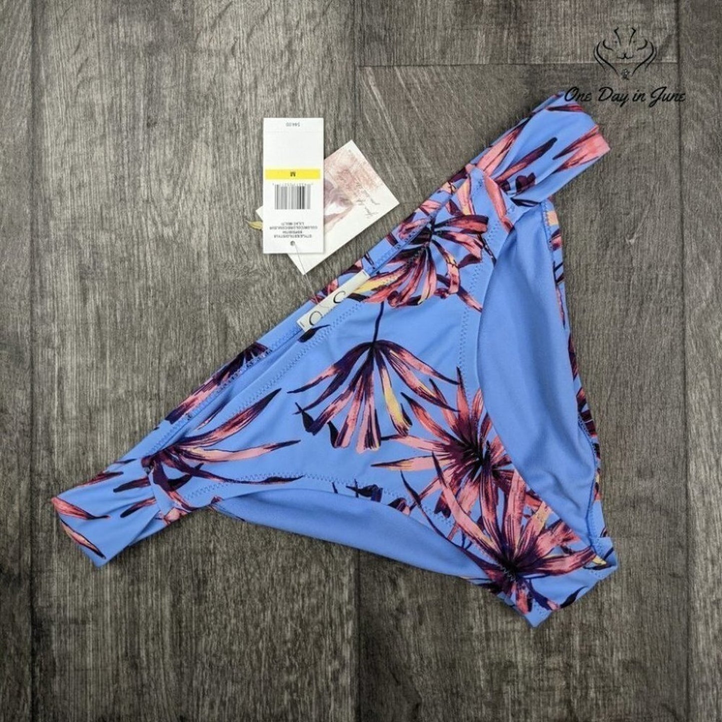 Jessica Simpson Palm Print Bikini Bottom Size M