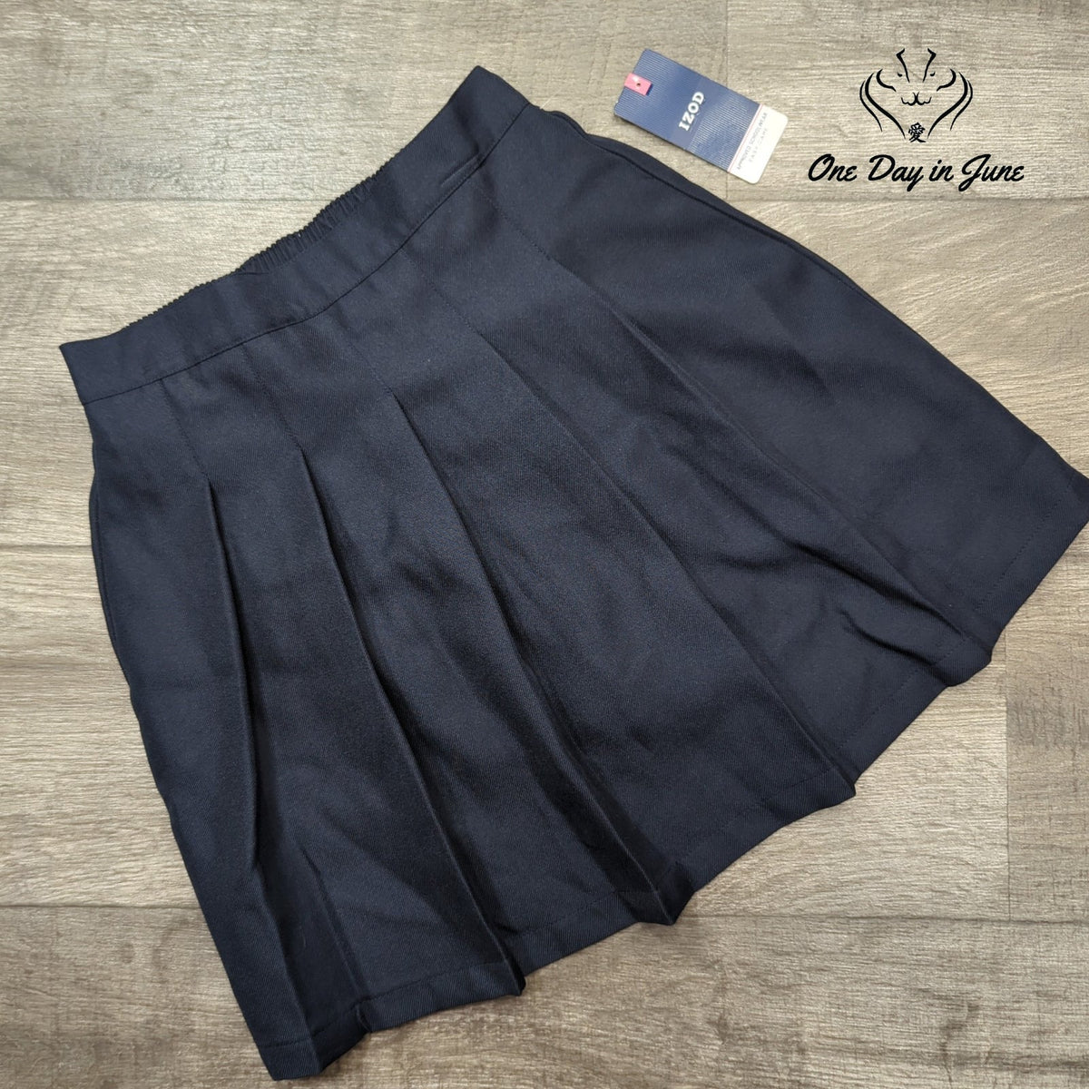 Izod Approved Schoolwear Girls Pleated Skort Navy Regular NWT Size 14 Regular