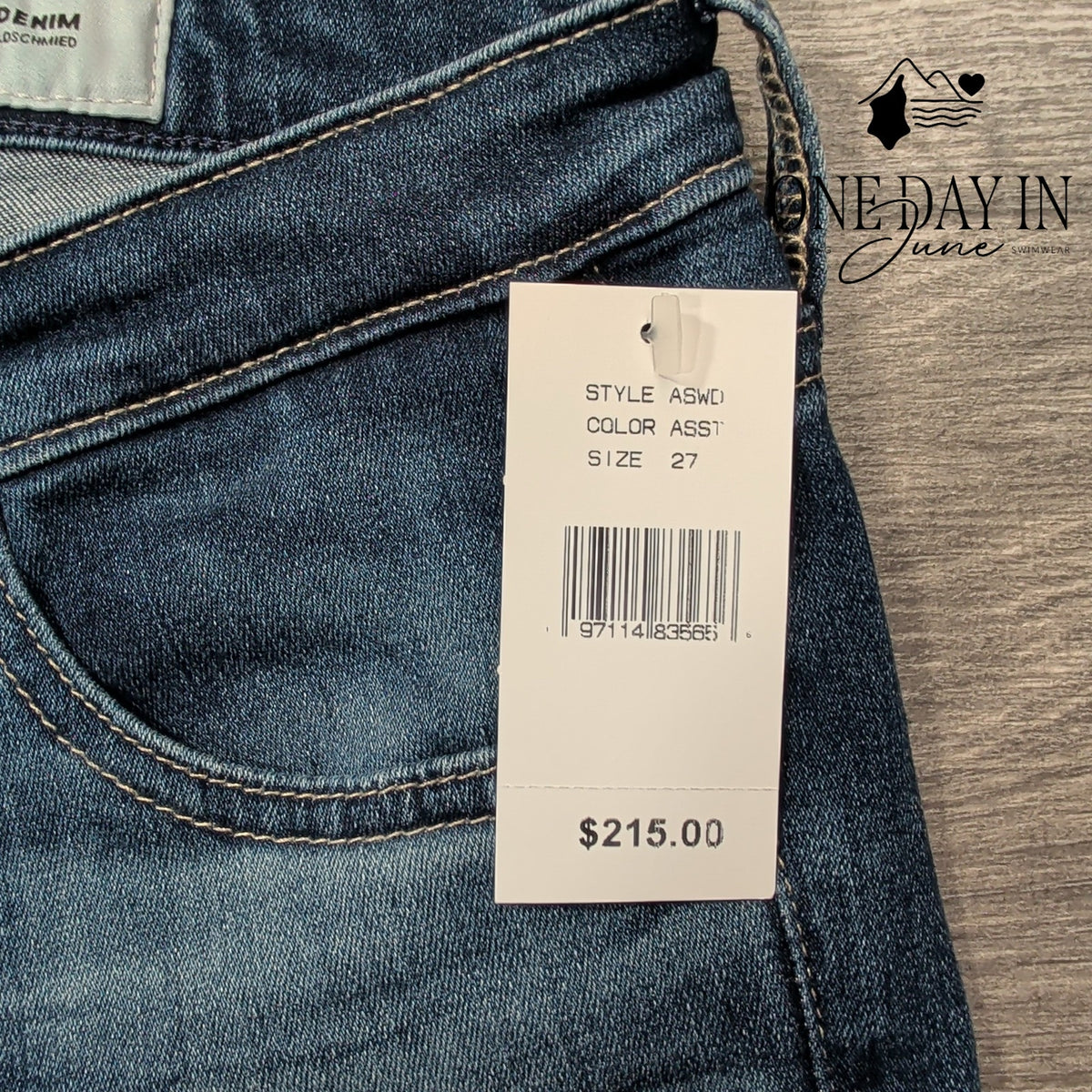 AG Adriano Goldschmied The Stilt Crop Cigarette Jeans Blue NWT $215 Size 4 (27)
