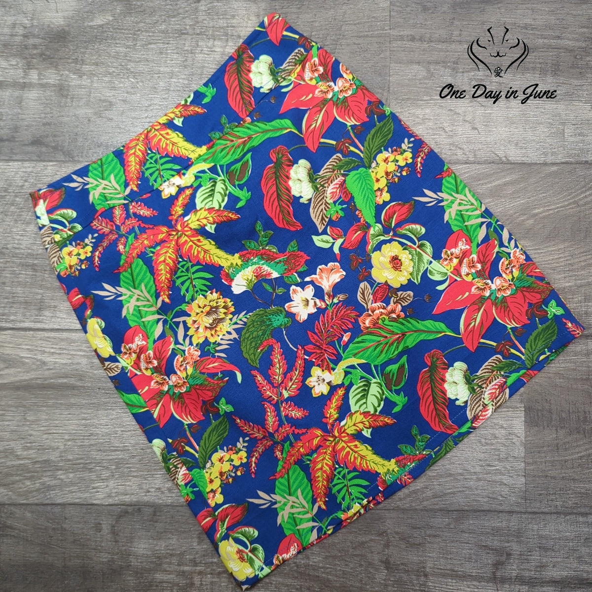 Talbots Tropical Floral Print Mini Skirt Blue Multicolor Size 2