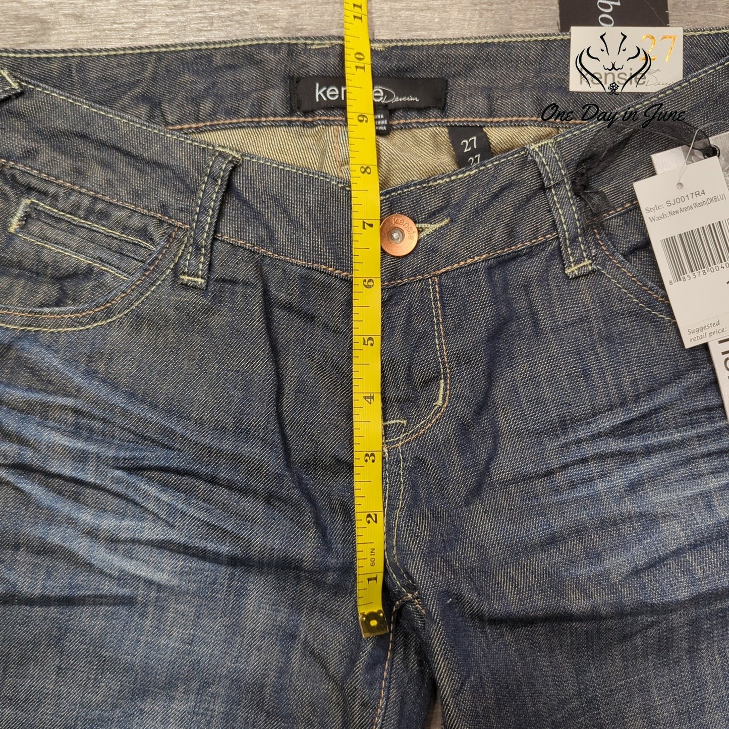 Kensie Regular Rise Slim Fit Boot Cut Jeans Size 27 (4)