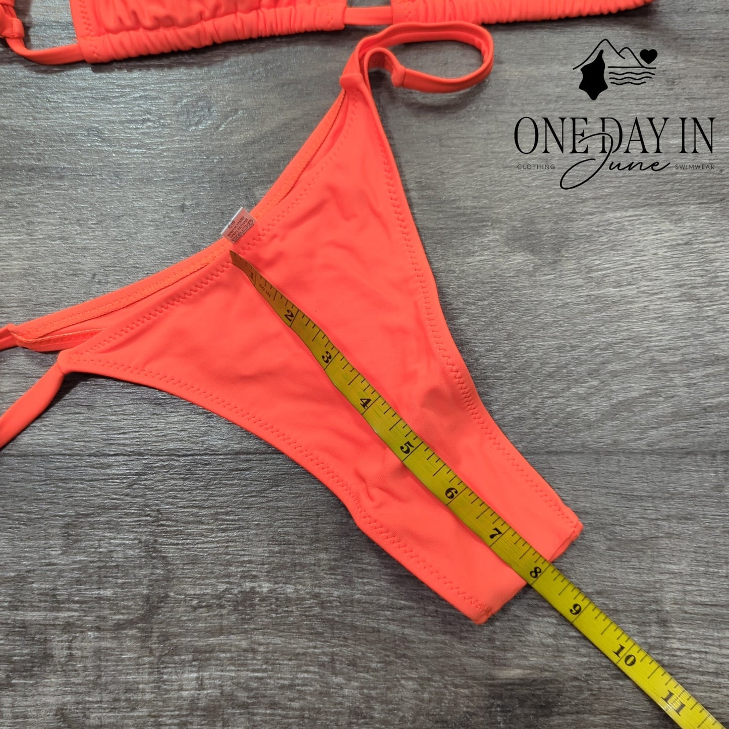 Aleumdr Adjustable Triangle Bikini Swimsuit Size S