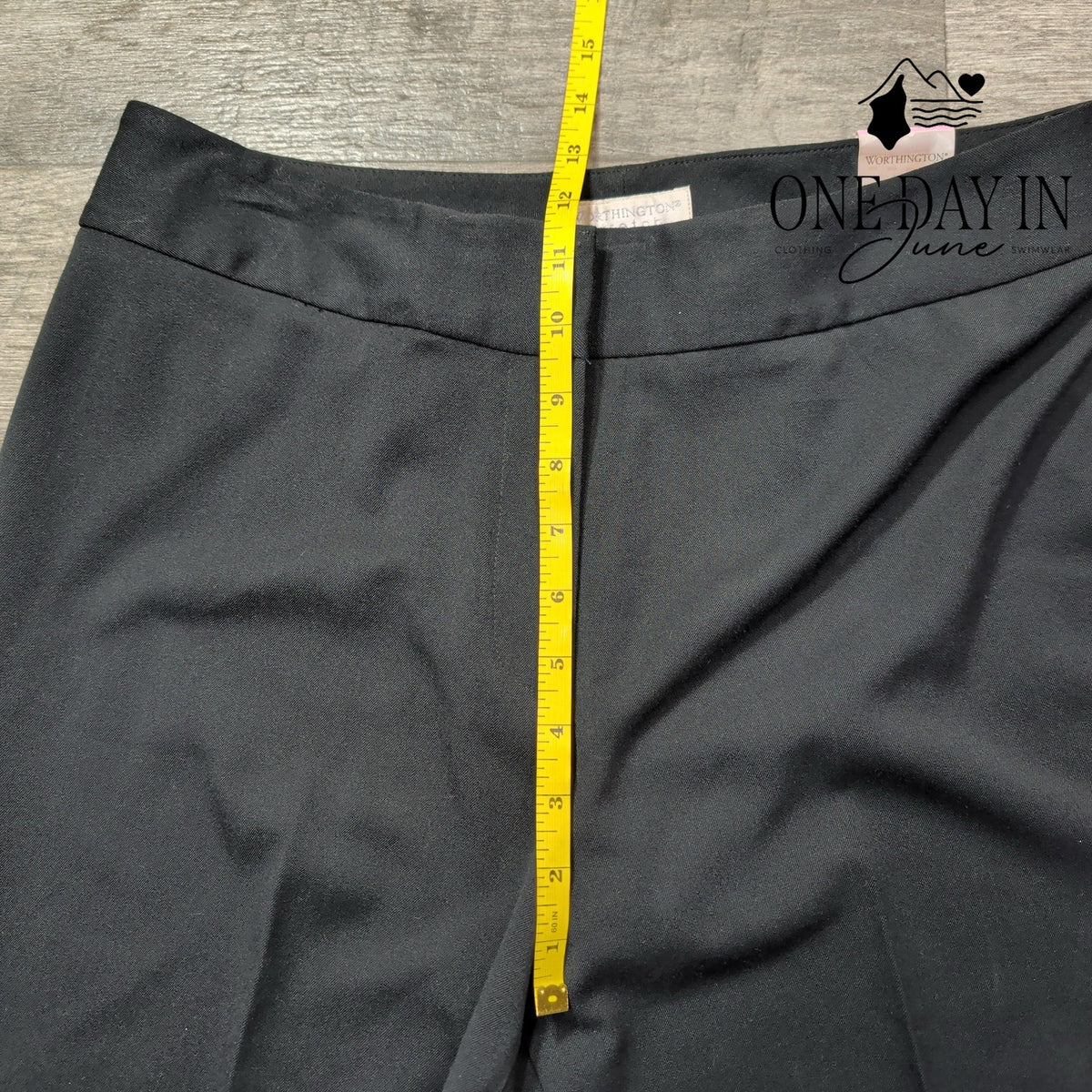 Worthington Audrey Fit Dress Pants Short Black Stretch NWT Size 10 Short