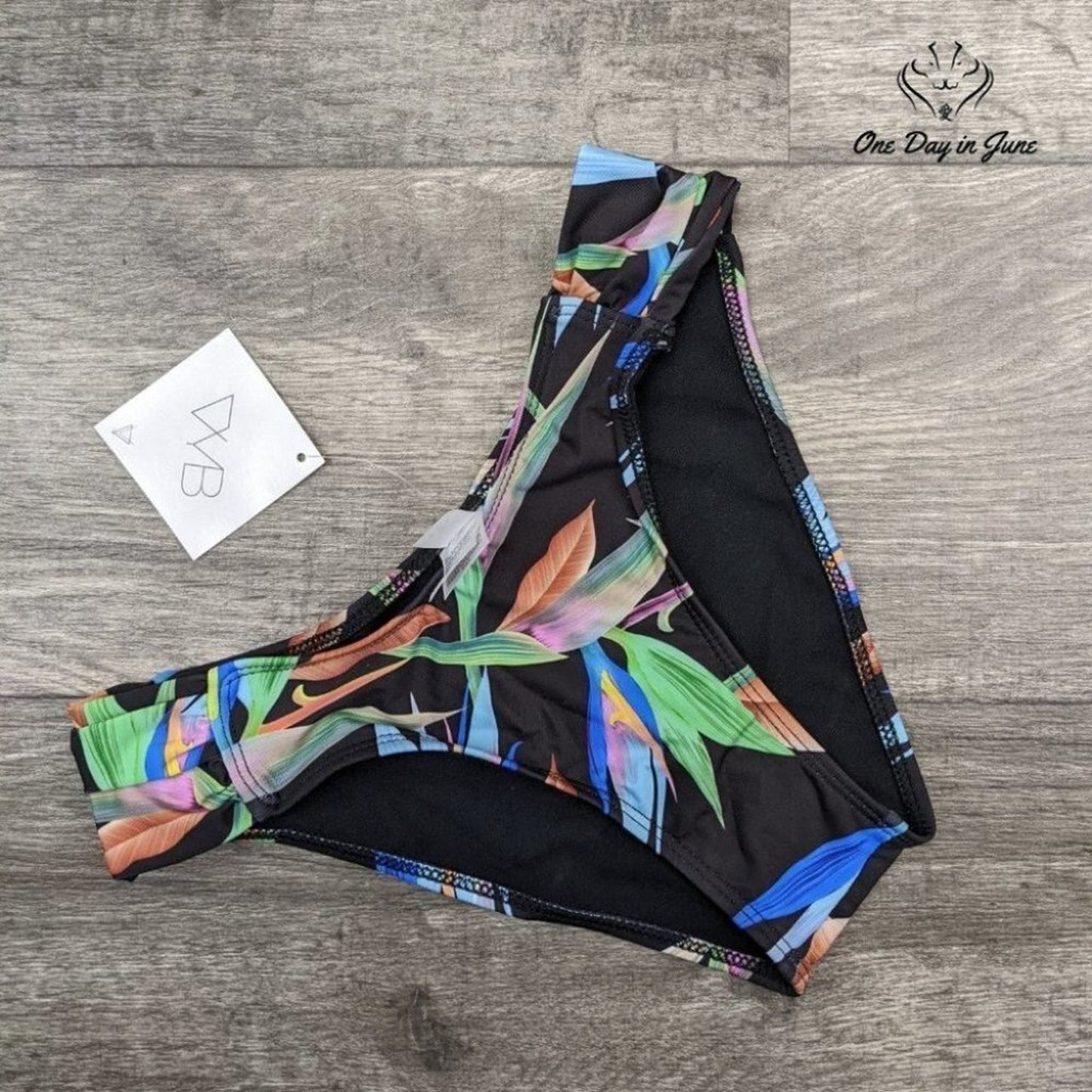 Vicious Young Babes Tropic Trip Bikini Bottom Swimsuit Size L