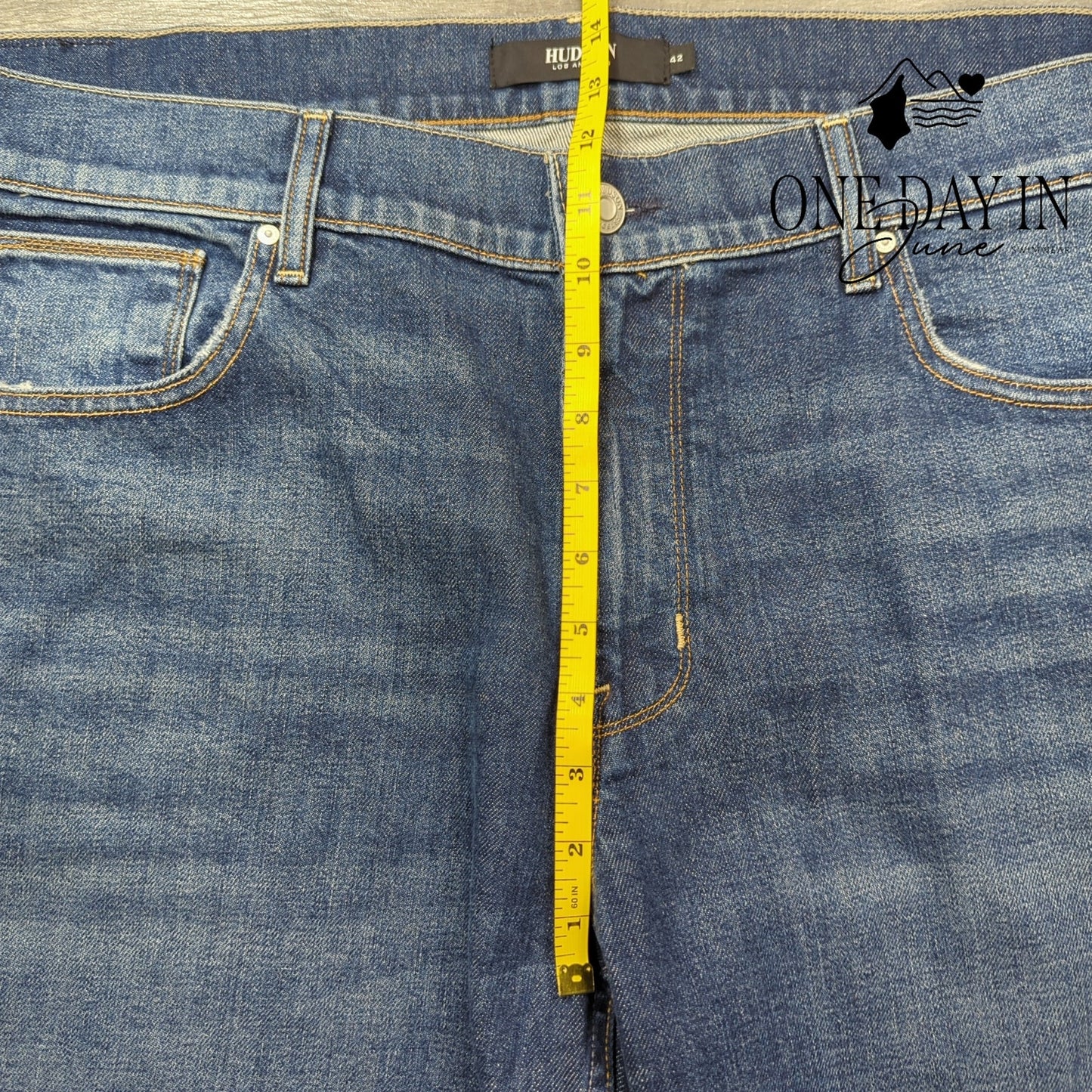 Hudson Byron Straight Leg Jeans Mens Blue Stretch Denim NWT $185 Size 42X30