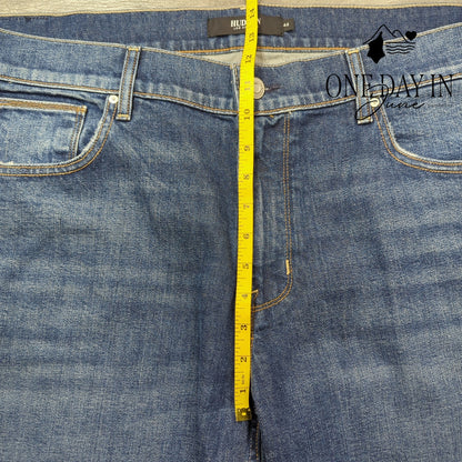 Hudson Byron Straight Leg Jeans Mens Blue Stretch Denim NWT $185 Size 42X30