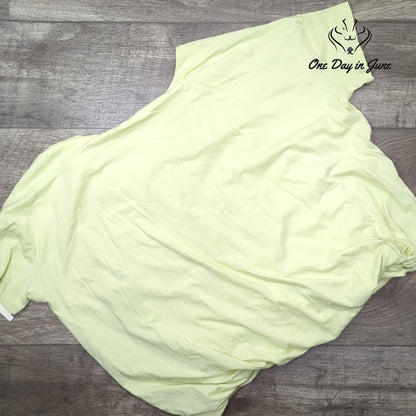 Anthropologie Maeve Short Sleeve Top Green V Neck Oversized NWT $78 Size L