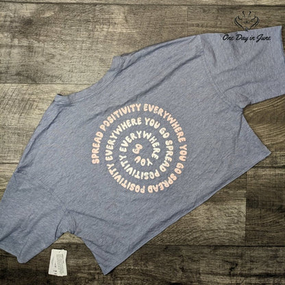 Flirtitude Juniors Cropped Positivity Tee Shirt Size XS