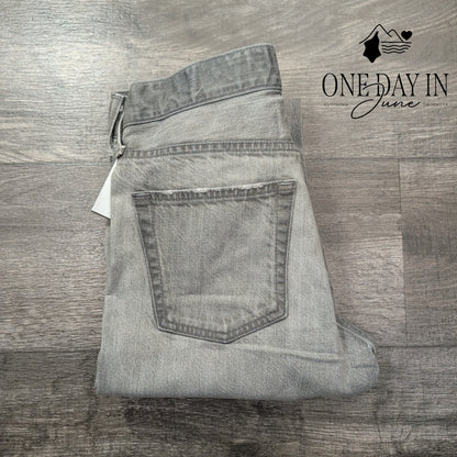 AG Adriano Goldschmied Straight Leg Jeans Gray Denim NWT $215 Size 4 (27)