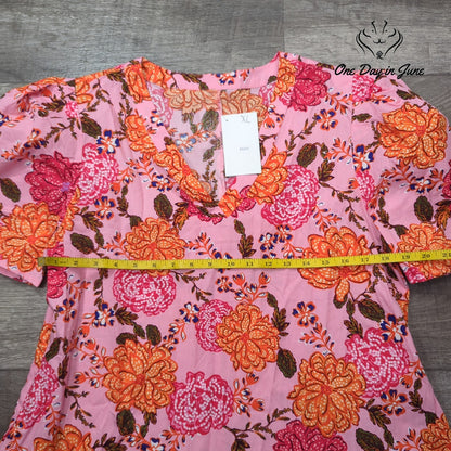 The Southern Goat Short Sleeve Shoulder Pad Mini Dress Size XL