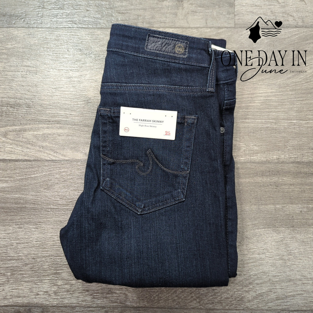AG Adriano Goldschmied Farrah High Rise Skinny Jeans Dark Wash NWT Size 0 (25)