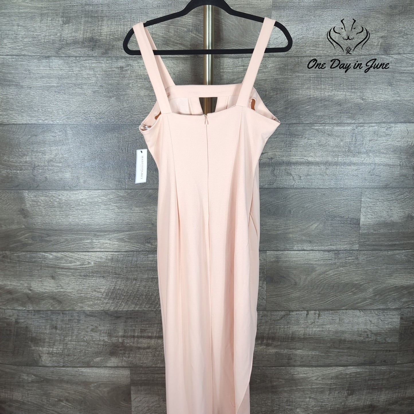 Madison Grey Sleeveless Slit Midi Dress Size 10