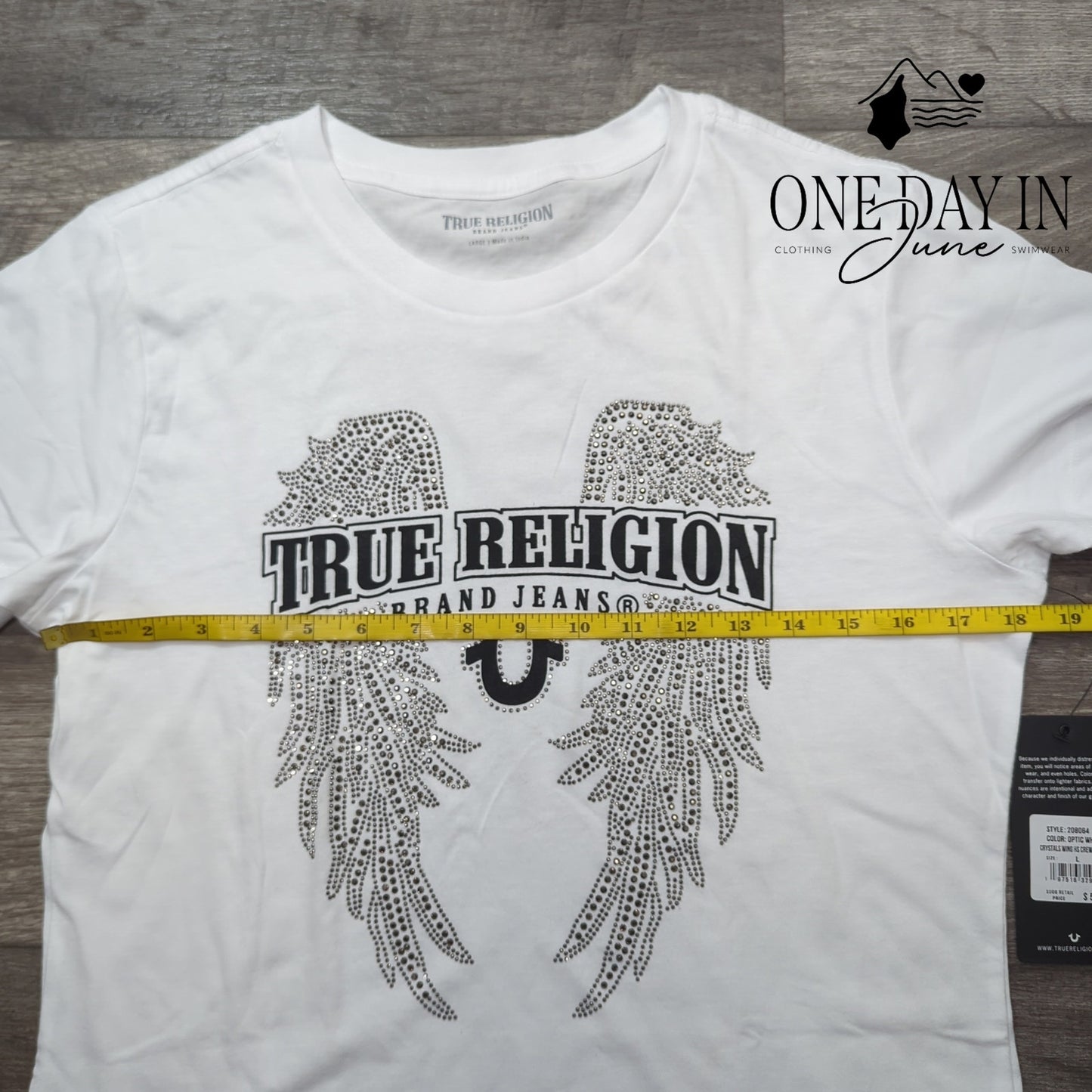True Religion Sequin T Shirt Size L