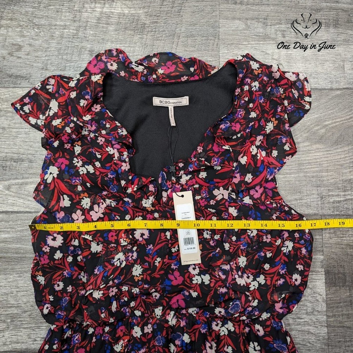 BCBGeneration Floral Sleeveless Mini Dress Size 6