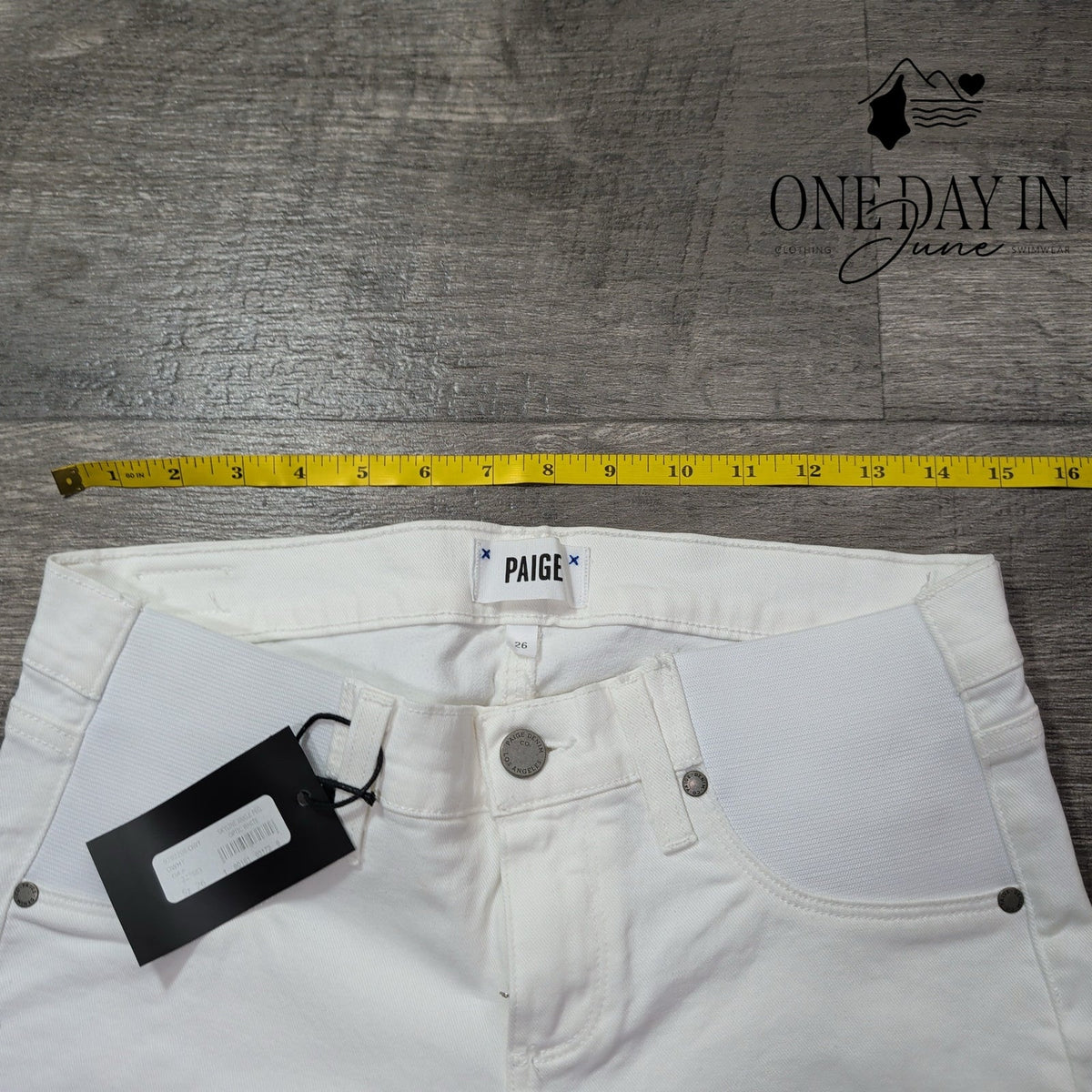 Paige Skyline Ankle Peg Skinny Jeans Optic White NWT Size 2 (26)