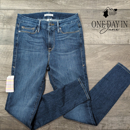 Good American Good Legs Skinny Jeans Blue High Rise Stretch NWT Size 6