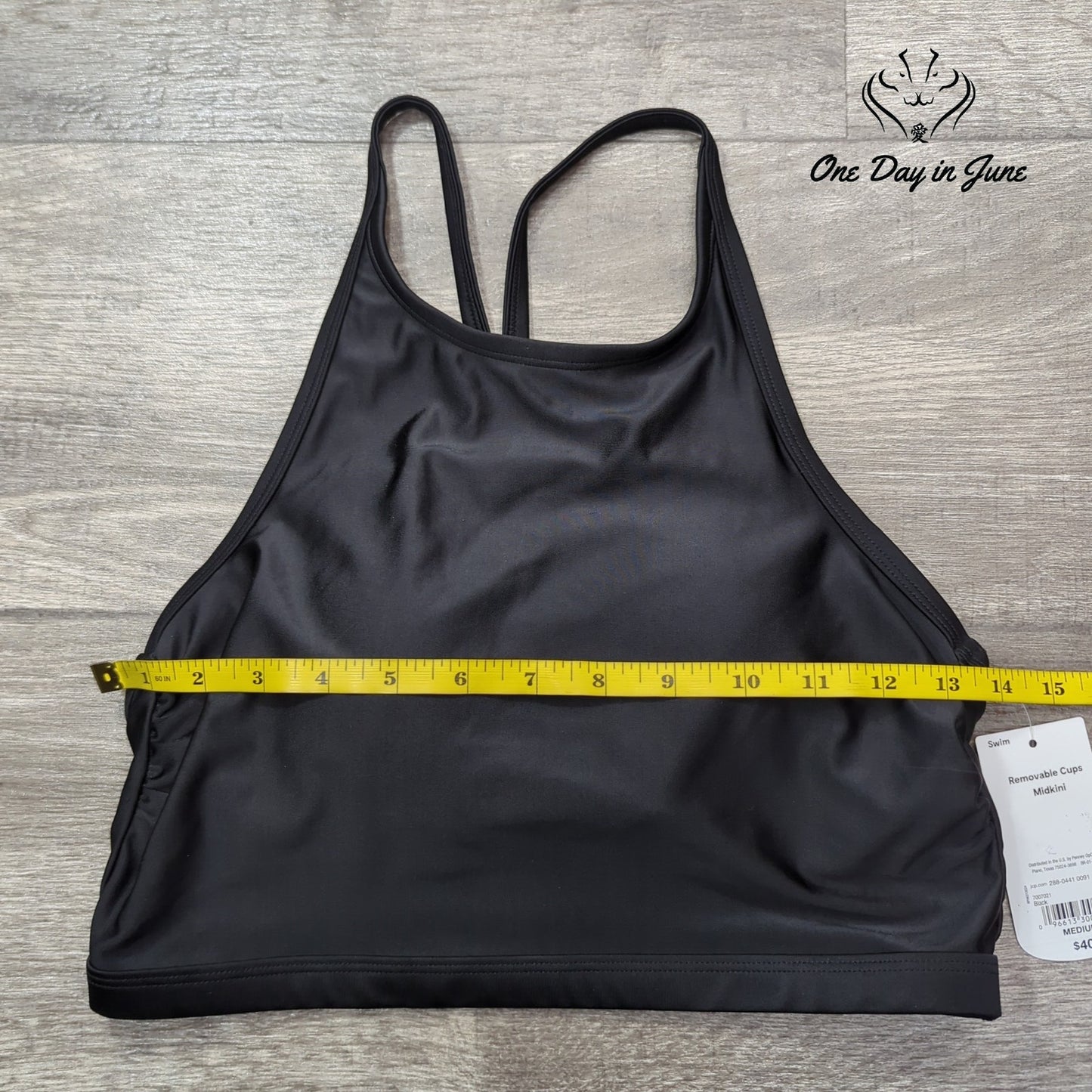 Xersion Removable Cup Midkini Bikini Top Size M
