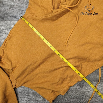 Flirtitude Juniors Ruched Back Pullover Hoodie Sweatshirt Size L